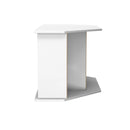 Milan Corner TV Unit in White Gloss & White Matt - Ready Assembled