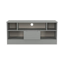Milan 1 Drawer TV & Media Unit in Dusk Grey - Ready Assembled