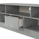 Milan 1 Drawer TV & Media Unit in Dusk Grey - Ready Assembled