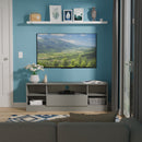Milan Wide 1 Drawer TV & Media Unit in Dusk Grey - Ready Assembled