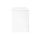 Milan Wide 1 Drawer TV & Media Unit in White Gloss & White Matt - Ready Assembled