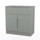 Milan 1 Drawer 2 Door Sideboard in Dusk Grey - Ready Assembled