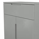 Milan 1 Drawer 2 Door Sideboard in Dusk Grey - Ready Assembled