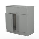 Milan 1 Drawer 2 Door Sideboard in Dusk Grey - Ready Assembled