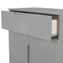 Milan 1 Drawer 2 Door Sideboard in Dusk Grey - Ready Assembled