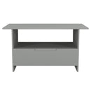 Milan Bottom Drawer Coffee Table in Dusk Grey - Ready Assembled