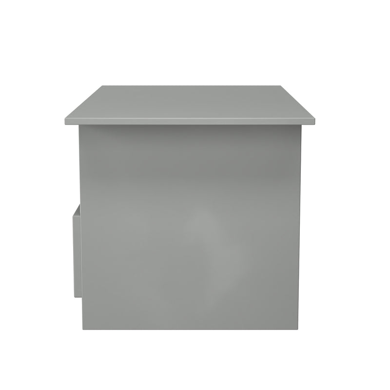 Milan Bottom Drawer Coffee Table in Dusk Grey - Ready Assembled