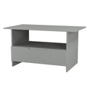 Milan Bottom Drawer Coffee Table in Dusk Grey - Ready Assembled