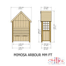 Mimosa Pressure Treated Arbour