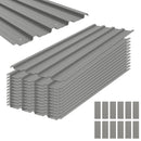Outsunny Pack Of 12 Metal Roofing Sheets For Greenhouse