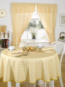Molly - Gingham Table Cloth in Lemon
