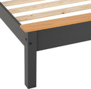 MONACO 3' LOW END BED - DARK GREY/OAK EFFECT