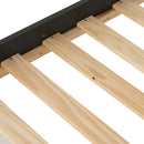 MONACO 3' LOW END BED - DARK GREY/OAK EFFECT