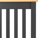 MONACO 3' LOW END BED - DARK GREY/OAK EFFECT