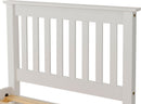 MONACO 3' SINGLE LOW END BED - WHITE