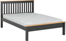 MONACO 4'6" LOW END BED - DARK GREY/OAK EFFECT