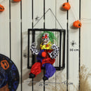 Outsunny Voice Activated Halloween Animatronics Hinging Clown in Cage