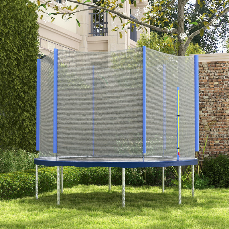SPORTNOW 10ft Trampoline Net Replacement Safety Net with Zipped Door
