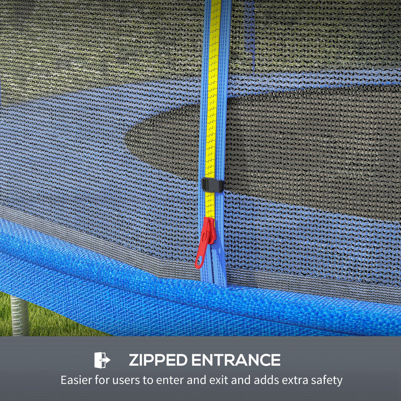 SPORTNOW 10ft Trampoline Net Replacement Safety Net with Zipped Door