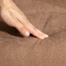 HOMCOM Recliner Chair With Footstool With Adjustable Back - Brown/Charcoal Grey