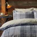 Fusion Mulford Check Duvet Cover Set in Grey