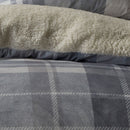 Fusion Mulford Check Duvet Cover Set in Grey