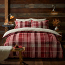 Fusion Mulford Check Duvet Cover Set in Red
