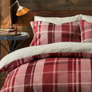 Fusion Mulford Check Duvet Cover Set in Red