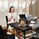 Outsunny 6 Seater Garden Furniture with Cushions, Parasol Hole