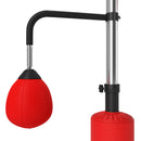 HOMCOM 3-in-1 Punching Bag with 2 Speedballs, 360° Reflex Bar, Red