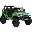 AIYAPLAY Kids Ride On Car, 12V Electric Truck W/ Suspension - Blue/Green/Pink/White