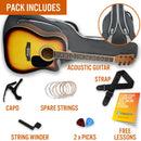 3rd Avenue MX Cutaway Acoustic Guitar Pack - Sunburst