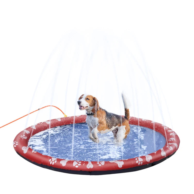 PawHut Pet Splash Pad 150cm - Red