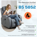 HOMCOM Massage Recliner Chair, Recliner Armchair With 8 Vibration & Heat