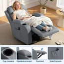 HOMCOM Massage Recliner Chair, Recliner Armchair With 8 Vibration & Heat