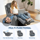 HOMCOM Massage Recliner Chair, Recliner Armchair With 8 Vibration & Heat