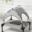 PawHut Cooling Raised Dog Bed w/ Breathable Mesh, Light Grey