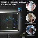 HOMCOM Illuminated Bathroom Mirror With Bluetooth Silver