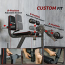 SPORTNOW Adjustable Calf Raise Machine for Leg Extension and Curl Machine