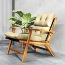 Outsunny Adirondack Chair Cushion Rocking Chair Cushion W/ Ties