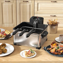HOMCOM 5L Deep Fryer with Removable Oil Basket and Viewing Window, 2000W