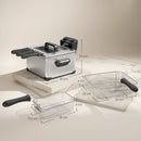 HOMCOM 5L Deep Fryer with Removable Oil Basket and Viewing Window, 2000W