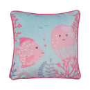 Bedlam Mermaid Vibes Filled Cushion in Pink