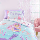 Bedlam Mermaid Vibes Duvet Cover Set In Aqua - Single