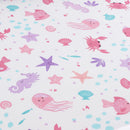Bedlam Mermaid Vibes Fitted Bed Sheet in Aqua