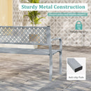 Metal Outdoor Garden Patio Bench