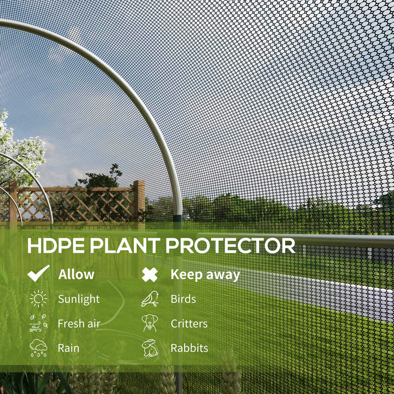Outsunny Fruit Cage, Plant Protection Tent, 1.2 X 3.6 X 1.9m