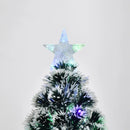 Christmas Time 4ft 120cm Green/White Artificial Christmas Tree W/ Prelit LED Lights-Multicolor