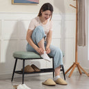 HOMCOM Shoe Bench, PU Leather Shoe Storage Bench for Entryway,