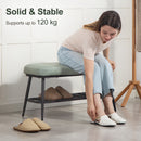 HOMCOM Shoe Bench, PU Leather Shoe Storage Bench for Entryway,